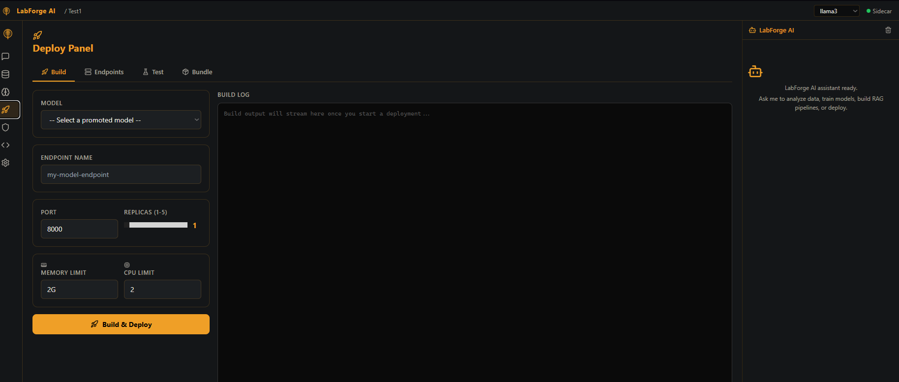LabForge AI deployment pipeline