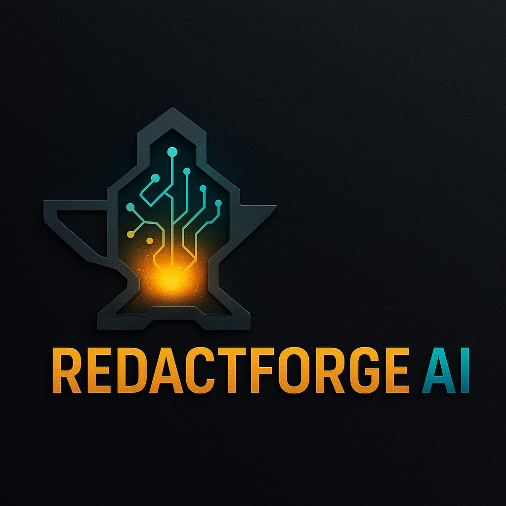 RedactForge AI Logo